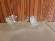 Vintage Pyrex Set Of 2 Ribbed Nesting Mixing Bowls 7401-S & 7403-S for sale  Shipping to South Africa