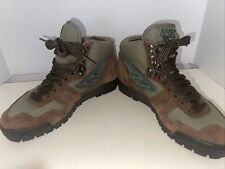 Hi Tec Lady Lite Leather Suede Brown & Green Hiking Boots US Women’s 6.5 for sale  Shipping to South Africa