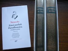 Tomes nietzsche pleiade d'occasion  Geispolsheim