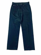 Jeans masculino Calvin Klein 32 x 32 ajuste fácil reto lavado escuro denim algodão preto comprar usado  Enviando para Brazil