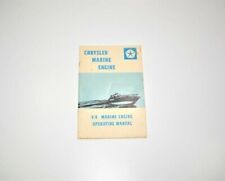 Chrysler V-8 Marine Inboard Sterndrive Boat Engine Operating Manual for sale  Shipping to South Africa