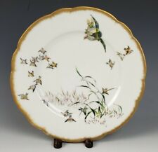Antique Haviland Felix Bracquemond Parisien Dinner Plate Birds Limoges Porcelain, used for sale  Shipping to South Africa