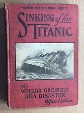1912 book sinking for sale  Hudsonville