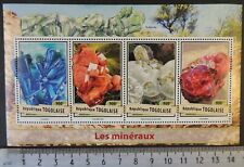Togo 2017 minerals linerite vanadinite corindon torbernite m/sheet mnh for sale  Shipping to South Africa