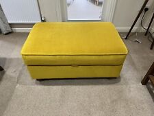 yellow footstool for sale  LEEDS