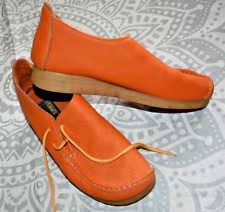 Bright Orange leather Hippy, Pixie, Bohemian Yamm's Shoes Size 4.5 for sale  Shipping to South Africa