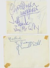 Yardbirds autographs jeff for sale  UK