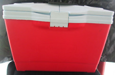 RUBBERMAID The Slim Cooler vermelho 13QT 12,5L com alça de ombro e tampa superior dupla/dividida comprar usado  Enviando para Brazil