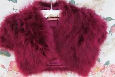 Burgundy pink marabou for sale  Shipping to Ireland