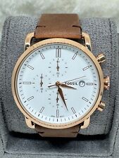 Incrível relógio de pulso masculino indicador de data fóssil cronógrafo quartzo comprar usado  Enviando para Brazil
