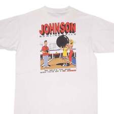 Usado, Camiseta vintage Johnson Bowling Balls 1991 tamanho GG fabricada nos EUA comprar usado  Enviando para Brazil