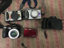Lote de 5 cámaras digitales Sony, canon, Nikon, película Fuji sin probar segunda mano  Embacar hacia Mexico