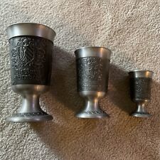 Trio pewter cups for sale  Benton