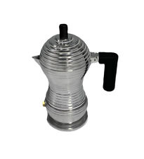 ALESSI PULCINA New Stovetop Espresso Maker Pot Michele de Lucchi Black 1 cup for sale  Northbrook