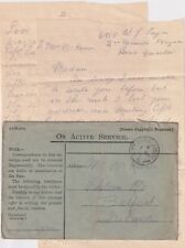 Ww1 soldiers letter for sale  PETERBOROUGH