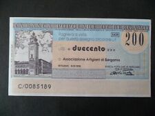 Miniassegni 200 lire usato  Reggio Calabria
