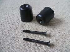 PAIR VESPA GT GTS 125 200 250 300 BAR END WEIGHTS - BLACK incl. NEW BOLTS - LOOK for sale  MAIDSTONE
