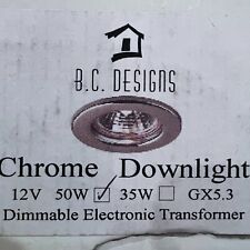 Chrome Stainless Steel Recessed Downlight Ceiling Spotlight GU10 Fitting for sale  Shipping to South Africa