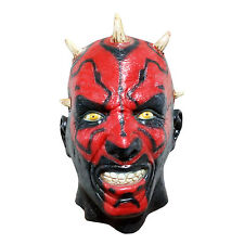 Star Wars Cosplay Darth Maul Máscara de Látex Disfraz Halloween Fiesta limpieza segunda mano  Embacar hacia Argentina