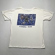 Camiseta gráfica colorida vintage anos 80 Cobra Sub Diver tamanho G ponto único 2 lados comprar usado  Enviando para Brazil