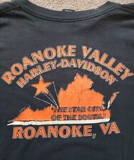 Camisa negra de colección Harley Davidson Roanoke Valley VA Star City para hombre 3XL segunda mano  Embacar hacia Argentina