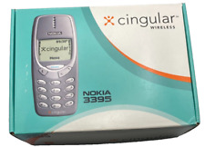 Używany, Nokia 3395 Cingular Bezprzewodowy Vtg Telefon komórkowy z oryginalnym pudełkiem + Accs POWERS ON na sprzedaż  Wysyłka do Poland