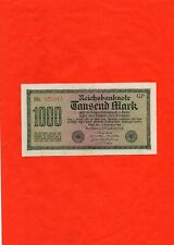 Alte Banknote / Geldschein : Deutsches Reich Reichsbanknote 1000 Mark 1922 gebraucht kaufen  St Johann