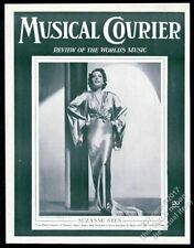 1942 Suzanne Sten foto estrela ópera Musical Courier capa emoldurada comprar usado  Enviando para Brazil