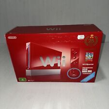 Nintendo Wii vermelho Super Mario Bros. 25º aniversário na caixa , usado comprar usado  Enviando para Brazil