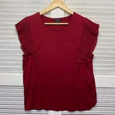 Usado, Blusa basca feminina 14 pequenas mangas plissadas vermelhas feminina escritório corporativo comprar usado  Enviando para Brazil