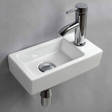 [basin only]Cloakroom Basin Bathroom Sink White Ceramic[right hand] for sale  Shipping to South Africa