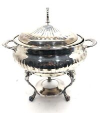 3pc Crosby Silverplated Casserole Chafing Dish for sale  Shipping to South Africa