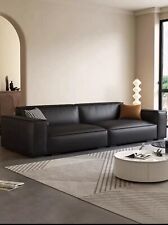Black leather sofa for sale  Shipping to Ireland