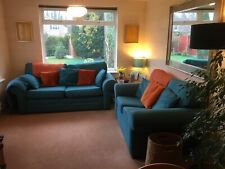 Teal blue seater for sale  HORSHAM