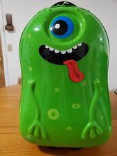 Usado, Mala de viagem infantil verde monstro alienígena amigos bolsa com zíper comprar usado  Enviando para Brazil