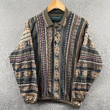 Vtg 90s Tundra Canada Coogi-Style Multicolor Sweater Men’s Size Large Collared for sale  Shipping to South Africa
