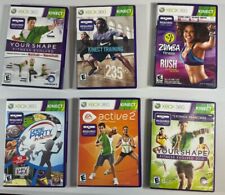 Used, Lot 6 XBOX 360 Kinect Workout Video Game Bundle. Zumba, Your Shape, Active 2, + for sale  Shipping to South Africa