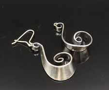 KALEVALA KORU FINLAND 925 Silver - Vintage Spiral Swirl Drop Earrings - EG11892 for sale  Shipping to South Africa