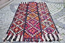 Fabulosa alfombra kurda antigua 55"" x 88"" rara alfombra de lana orgánica de Anatolia segunda mano  Embacar hacia Argentina