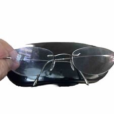 Óculos SILHOUETTE AUSTRIA titânio sem aro prata cor titânio frete grátis comprar usado  Enviando para Brazil
