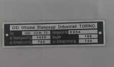 Placa id-plate placa OSI Ford 20m 20 M TS s64 1455 kg, usado segunda mano  Embacar hacia Argentina