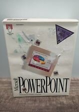 Microsoft Powerpoint Big Box "Nueva caja abierta" 1992 software de PC vintage segunda mano  Embacar hacia Argentina
