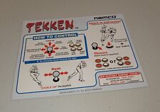 Cartão de instruções Tekken Namco Arcade *genuíno* comprar usado  Enviando para Brazil
