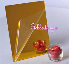 1 peça 3x200x300mm folha acrílica espelho dourado placa de plástico plexiglass #Mm38 QL comprar usado  Enviando para Brazil