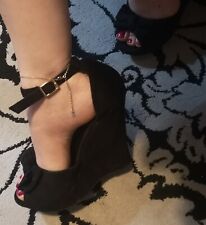 sandalo nero sexy usato  Corazzano