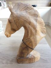 Horse head carved for sale  PONTYPRIDD