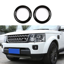 Lâmpada de neblina frontal preta brilhante acabamento anel para Land Rover Discovery 4 2010-2016 comprar usado  Enviando para Brazil