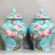 Lindos vasos de porcelana rosa família chinesa L comprar usado  Enviando para Brazil