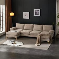 Tan sectional shape for sale  Shipping to Ireland