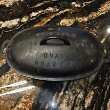 GRISWOLD BLOCK NO. 3 OVAL ROASTER DUTCH OVEN 643 PAN,  644A WITH GRILL RACK for sale  Shipping to South Africa